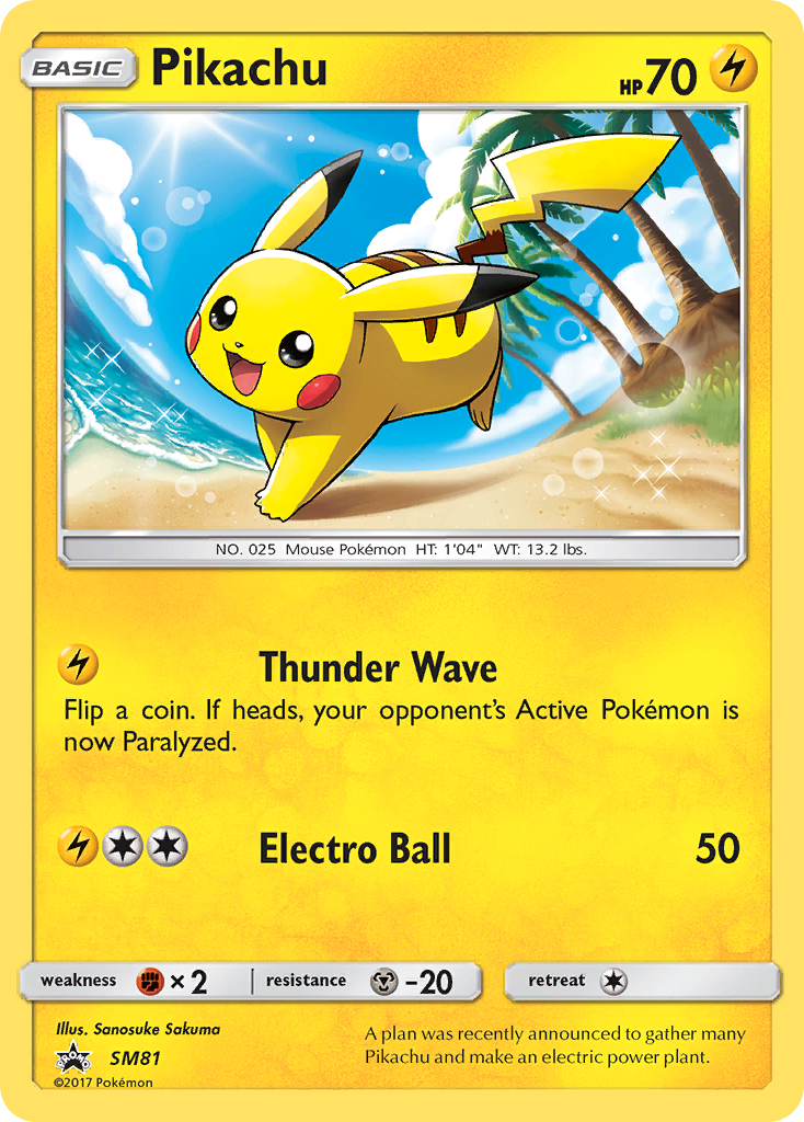 Pikachu (SM81) [Sun & Moon: Black Star Promos] | Chromatic Games