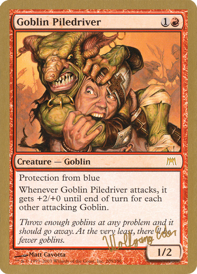 Goblin Piledriver (Wolfgang Eder) [World Championship Decks 2003] | Chromatic Games