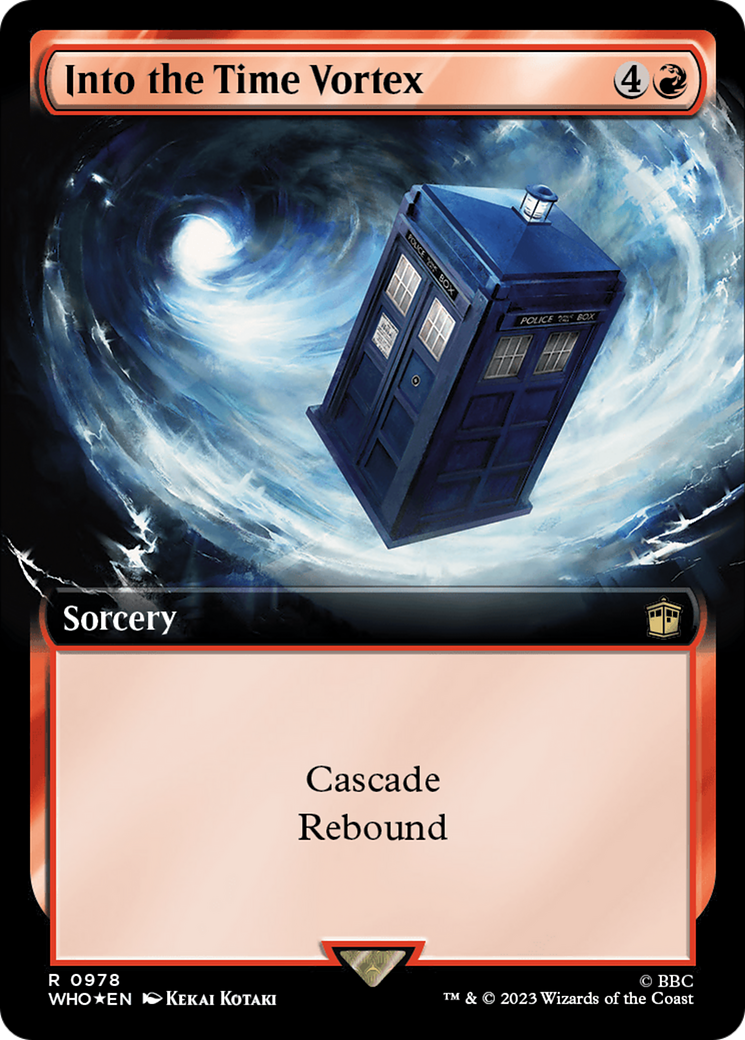 Into the Time Vortex (Extended Art) (Surge Foil) [Doctor Who] | Chromatic Games