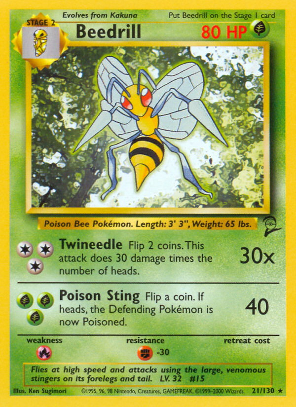 Beedrill (21/130) [Base Set 2] | Chromatic Games