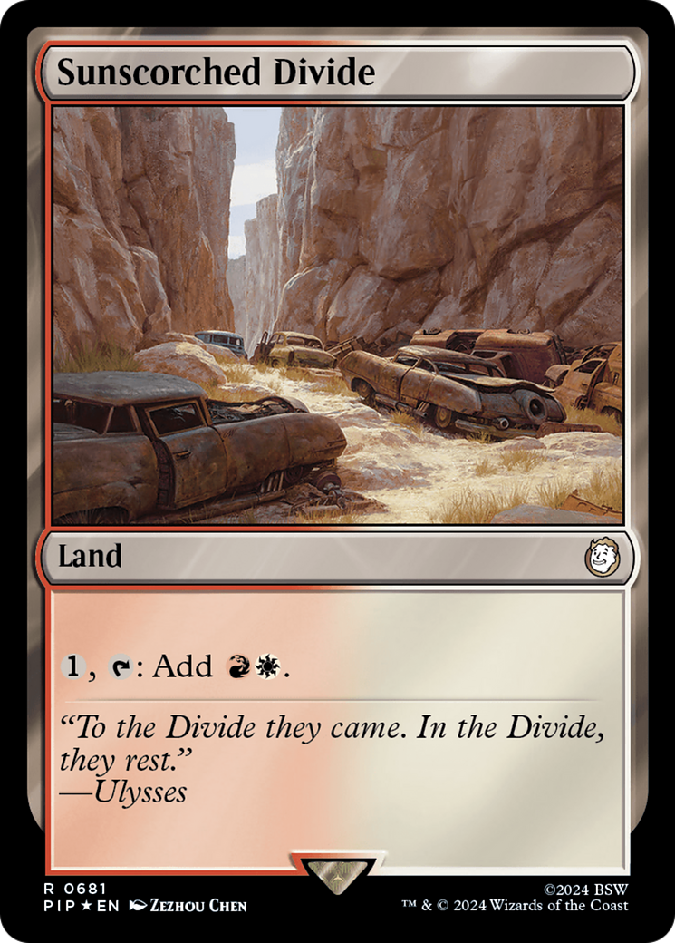 Sunscorched Divide (Surge Foil) [Fallout] | Chromatic Games