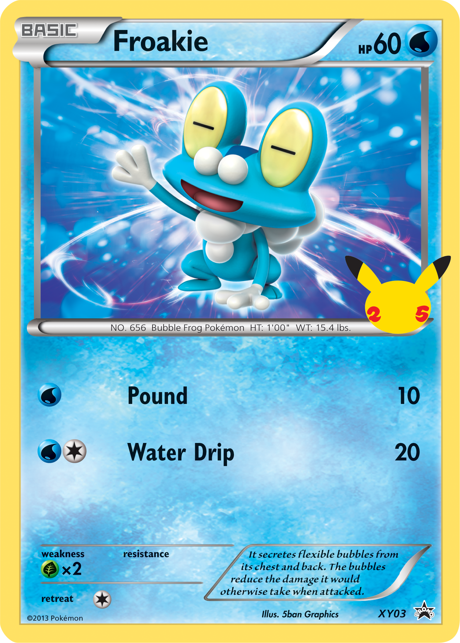 Froakie (XY03) (Jumbo Card) [First Partner Pack] | Chromatic Games