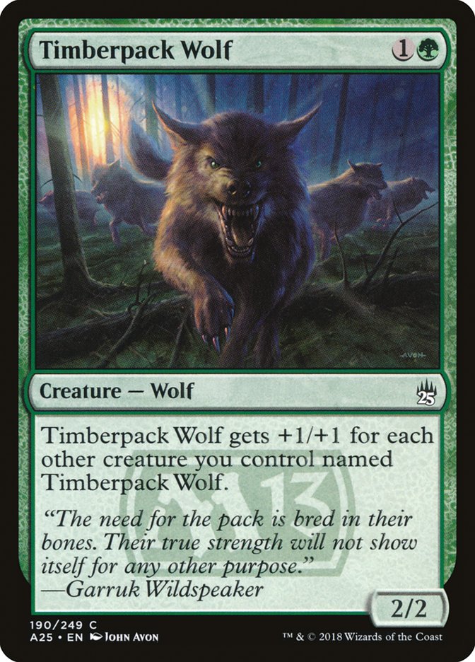Timberpack Wolf 190/249 (Masters 25)  | Chromatic Games