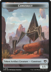 Thopter // Construct (0074) Double-Sided Token [Commander Masters Tokens] | Chromatic Games