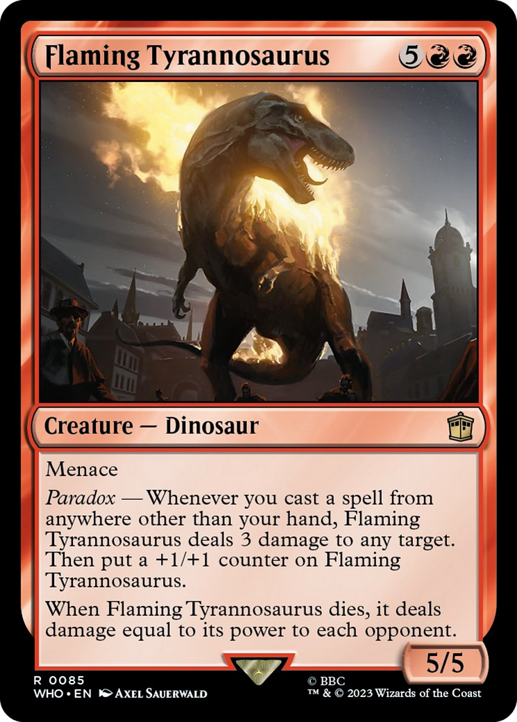 Flaming Tyrannosaurus [Doctor Who] | Chromatic Games