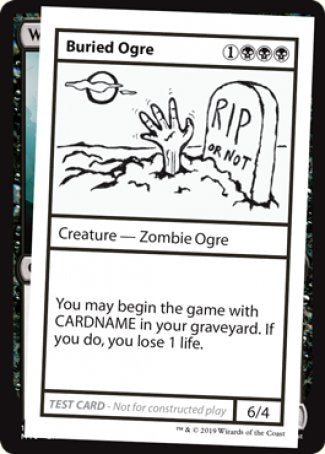 Buried Ogre (2021 Edition) [Mystery Booster Playtest Cards] | Chromatic Games