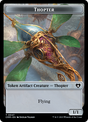 Thopter // Dragon (0020) Double-Sided Token [Commander Masters Tokens] | Chromatic Games