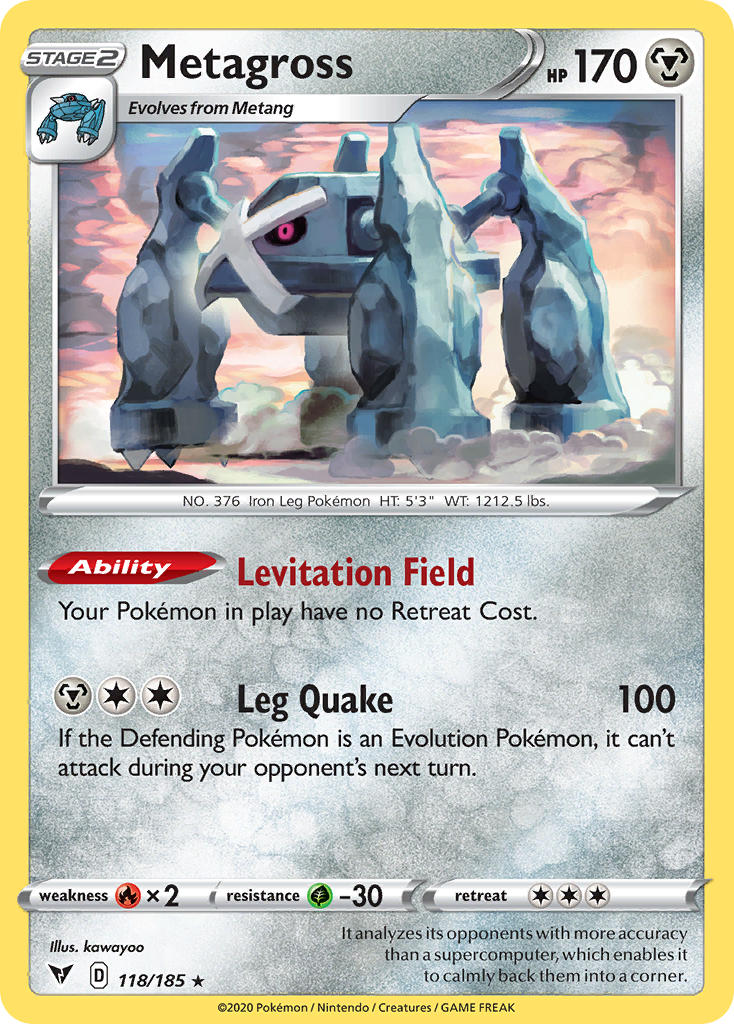 Metagross (118/185) [Sword & Shield: Vivid Voltage] | Chromatic Games