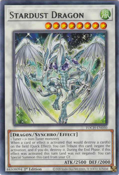 Stardust Dragon [TOCH-EN050] Rare | Chromatic Games