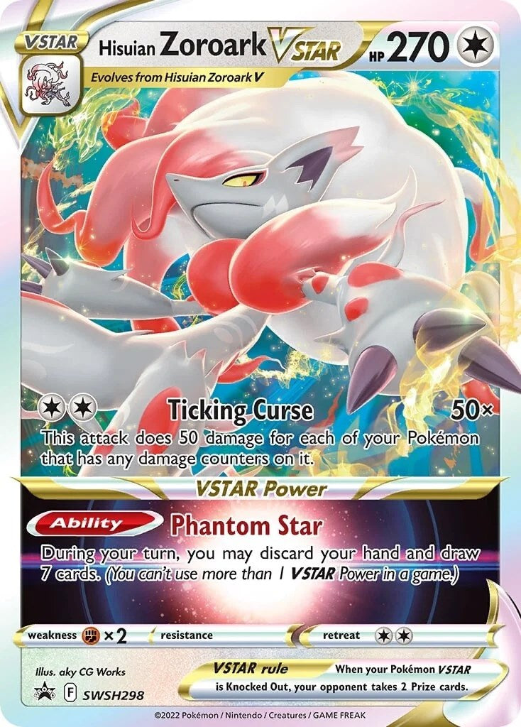 Hisuian Zoroark VSTAR (SWSH298) (Jumbo Card) [Sword & Shield: Lost Origin] | Chromatic Games