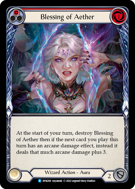 Blessing of Aether (Red) [DYN200] (Dynasty) | Chromatic Games