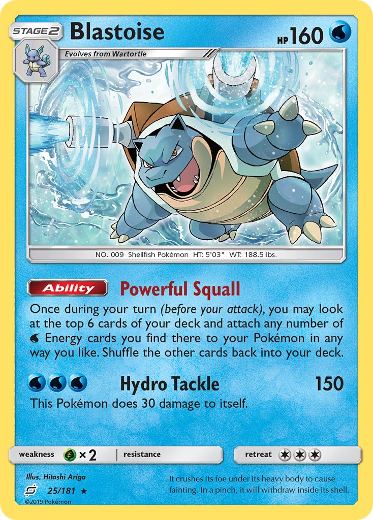 Blastoise (25/181) (Theme Deck Exclusive) [Sun & Moon: Team Up] | Chromatic Games