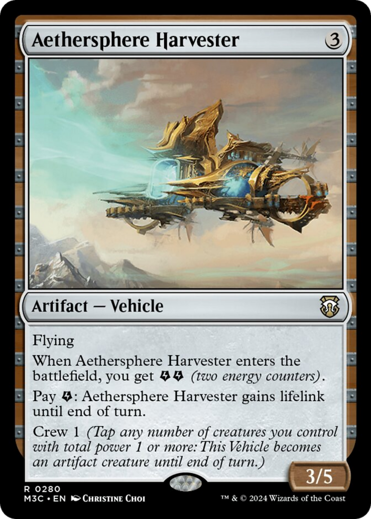 Aethersphere Harvester [Modern Horizons 3 Commander] | Chromatic Games