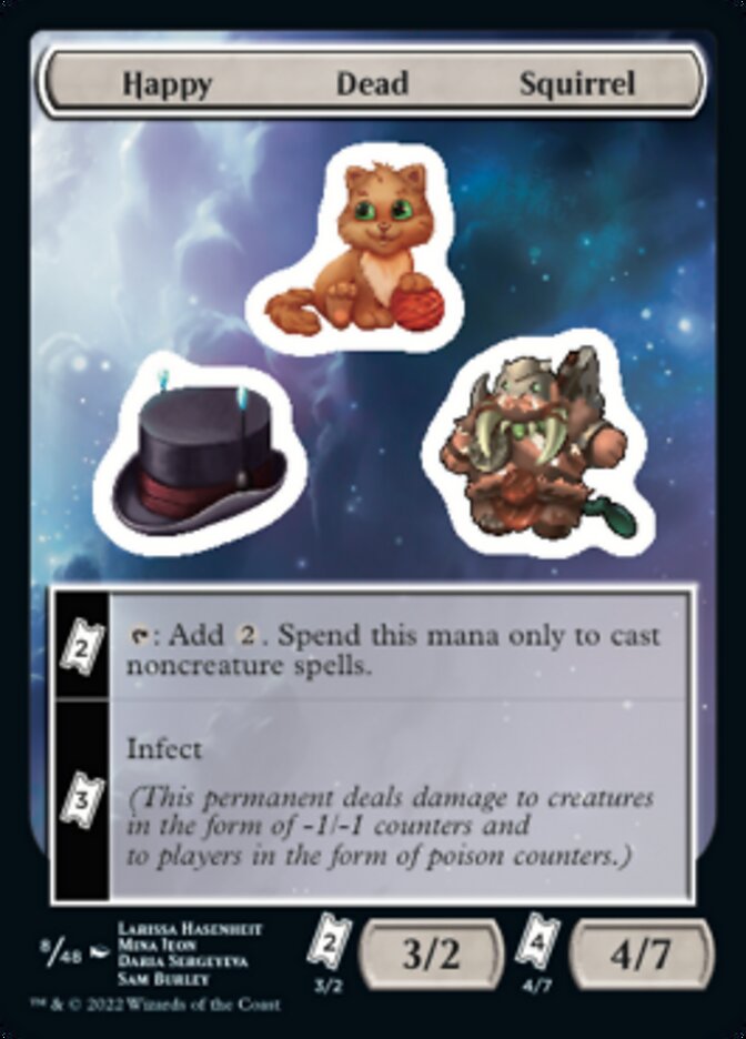 Happy Dead Squirrel [Unfinity Stickers] | Chromatic Games