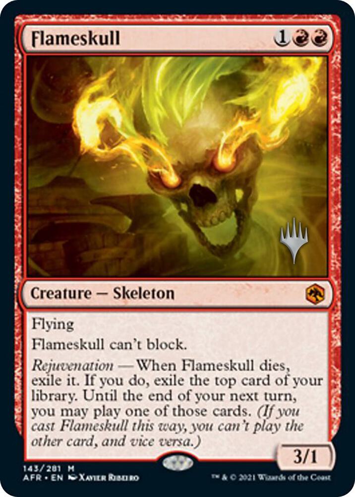 Flameskull 143p/241 (Promo Pack: Adventures in the Forgotten Realms)  | Chromatic Games