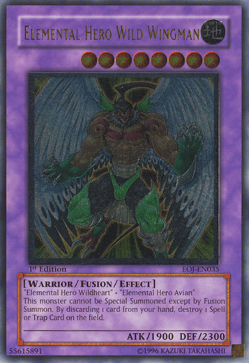 Elemental Hero Wild Wingman [EOJ-EN035] Ultimate Rare | Chromatic Games