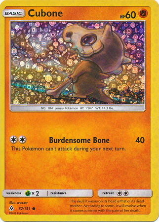 Cubone (57/131) (General Mills Promo) [Sun & Moon: Forbidden Light] | Chromatic Games