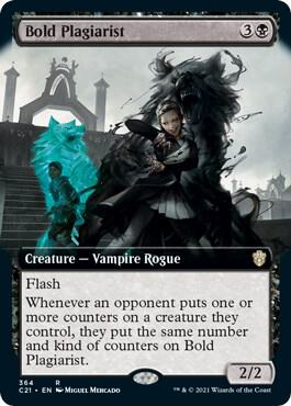 Bold Plagiarist Extended Art 364/81 (Commander 2021)  | Chromatic Games