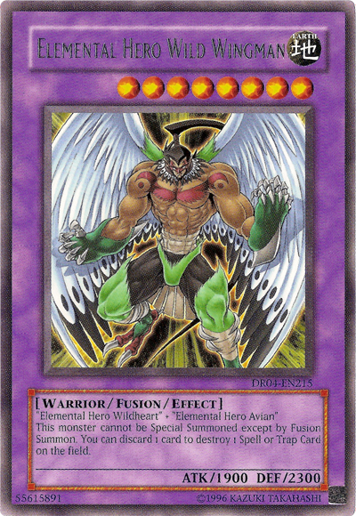 Elemental Hero Wild Wingman [DR04-EN215] Rare | Chromatic Games