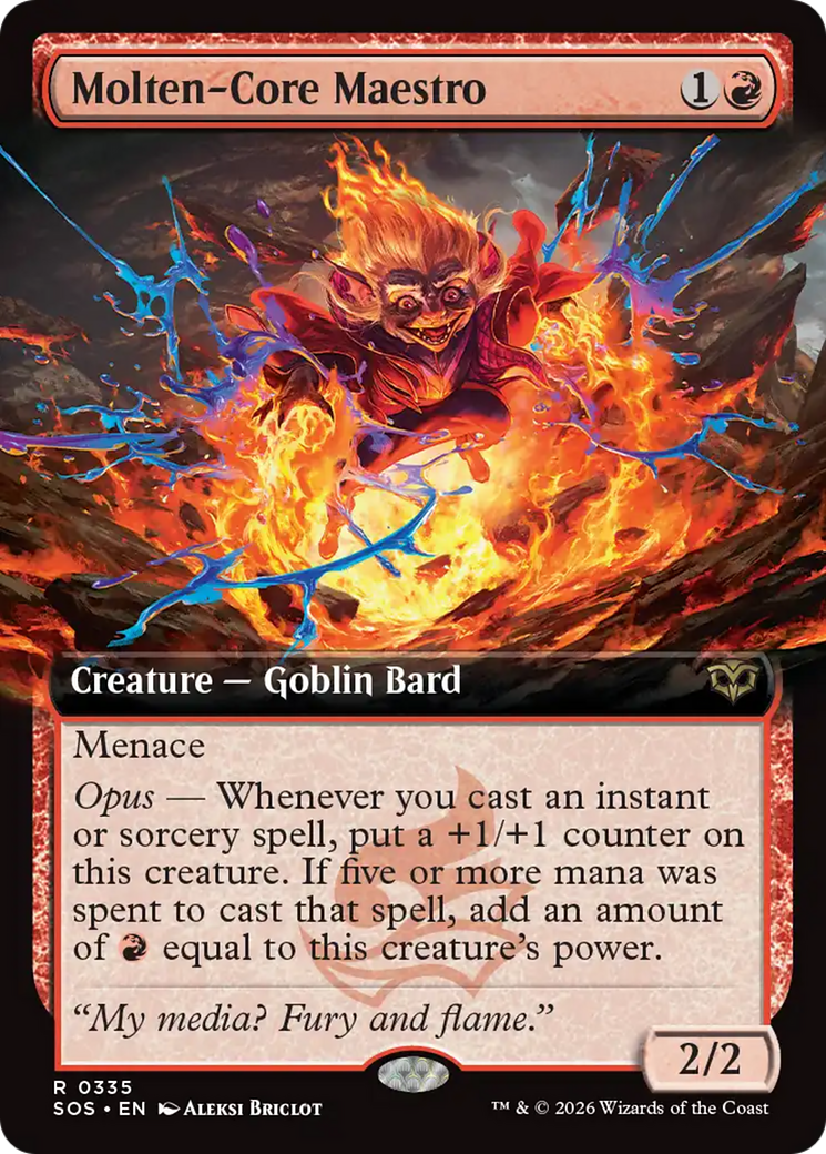 Molten-Core Maestro (Extended Art) [Secrets of Strixhaven] | Chromatic Games