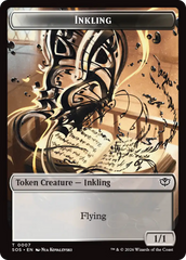 Inkling (0007) // Spirit (0011) Double-Sided Token [Secrets of Strixhaven Tokens] | Chromatic Games