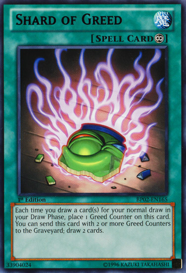 Shard of Greed [BP02-EN165] Rare | Chromatic Games