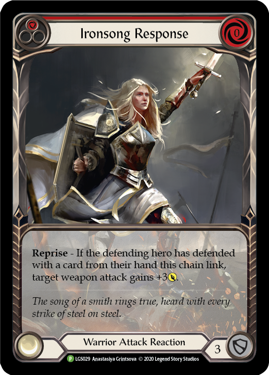 Ironsong Response (Red) [LGS029] (Promo)  Rainbow Foil | Chromatic Games