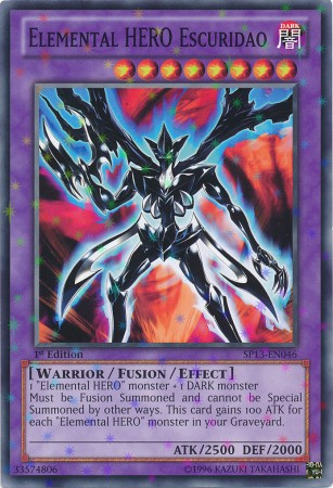 Elemental Hero Escuridao [SP13-EN046] Starfoil Rare | Chromatic Games