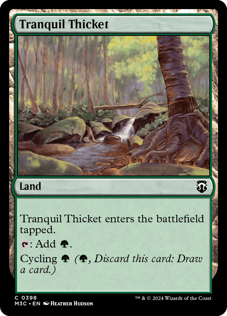 Tranquil Thicket (Ripple Foil) [Modern Horizons 3 Commander] | Chromatic Games