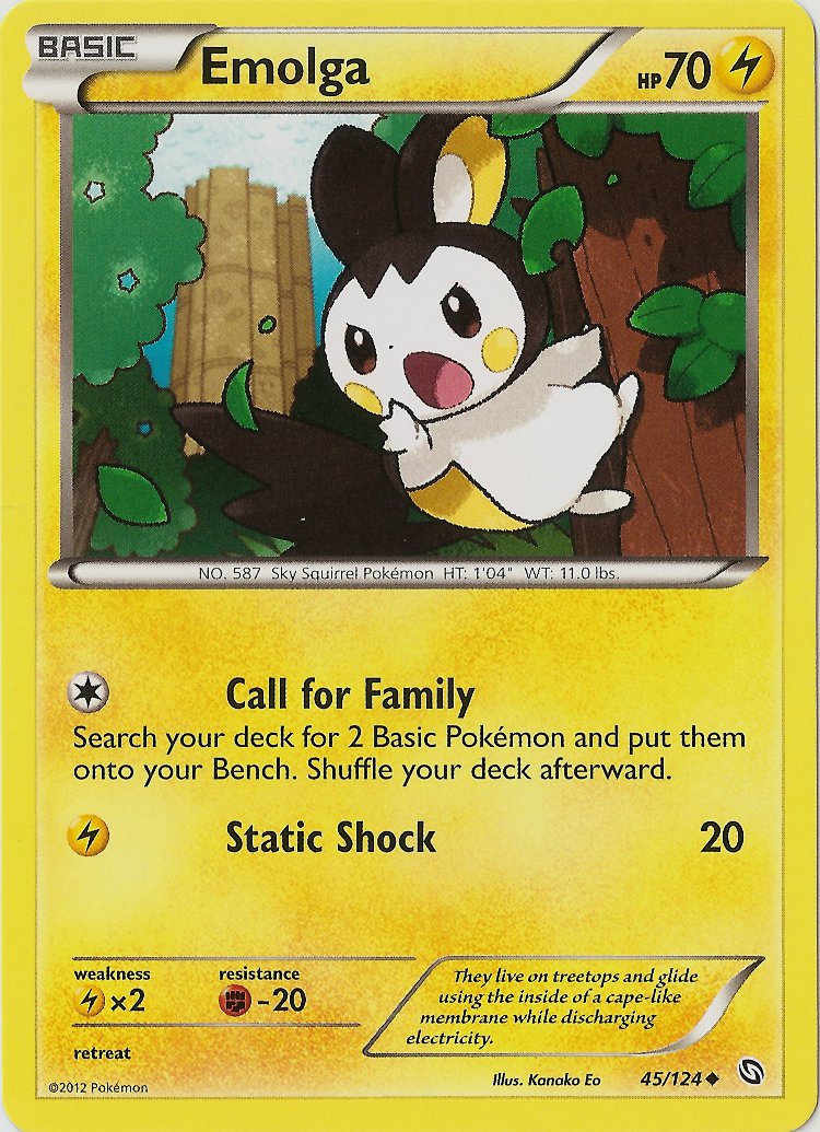 Emolga (45/124) [Black & White: Dragons Exalted] | Chromatic Games