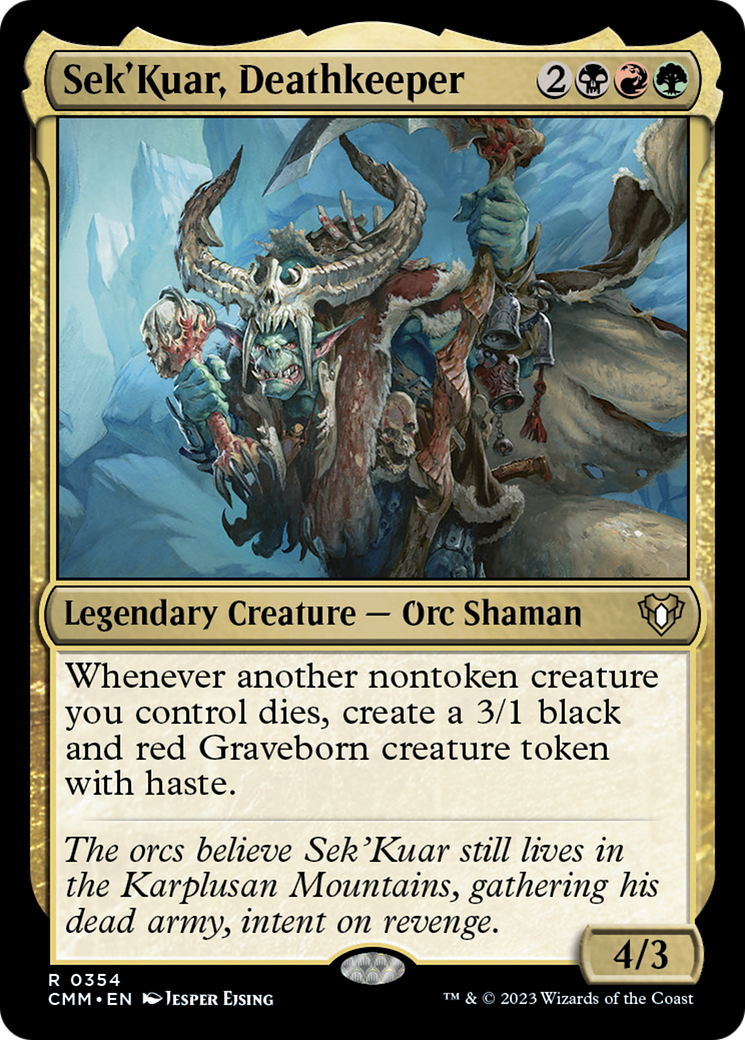 Sek'Kuar, Deathkeeper [Commander Masters] | Chromatic Games