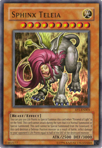Sphinx Teleia [EP1-EN003] Ultra Rare | Chromatic Games
