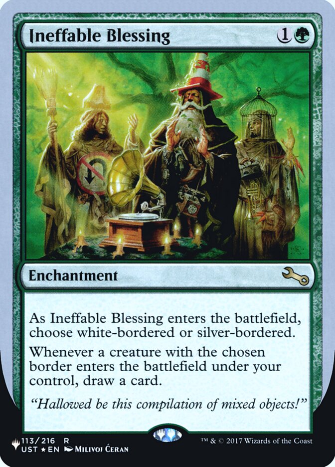 Ineffable Blessing (Bordered) (Unfinity Foil Edition) [The List] | Chromatic Games