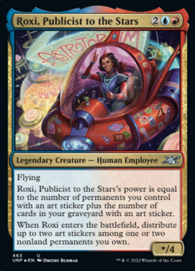 Roxi, Publicist to the Stars (Galaxy Foil) [Unfinity] | Chromatic Games