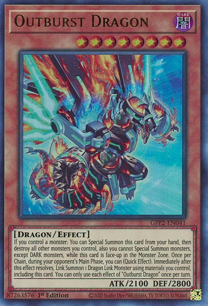 Outburst Dragon [GFP2-EN041] Ultra Rare | Chromatic Games