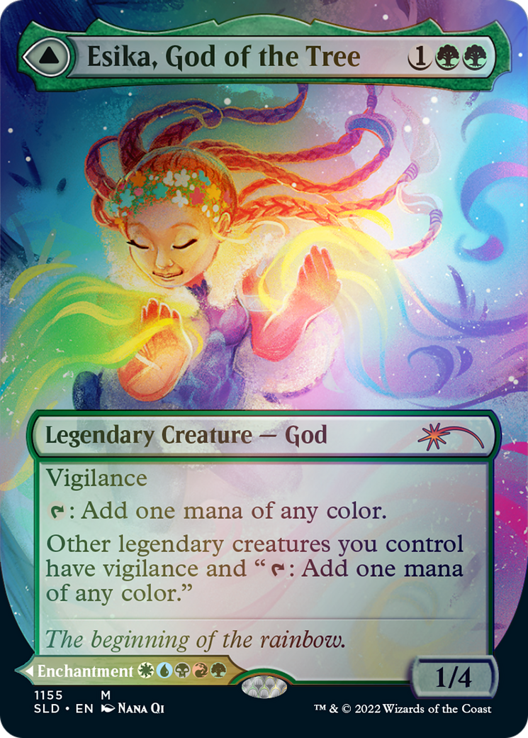 Esika, God of the Tree // The Prismatic Bridge (Borderless) [Secret Lair: From Cute to Brute] | Chromatic Games