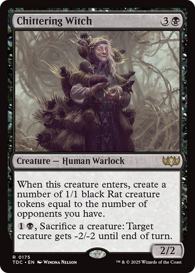 Chittering Witch [Tarkir: Dragonstorm Commander] | Chromatic Games