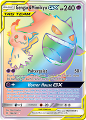 Gengar & Mimikyu GX (186/181) [Sun & Moon: Team Up] | Chromatic Games