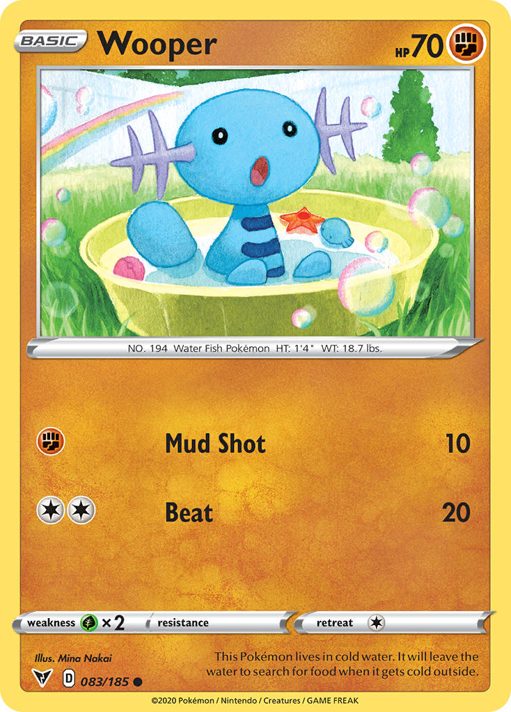 Wooper (083/185) [Sword & Shield: Vivid Voltage] | Chromatic Games