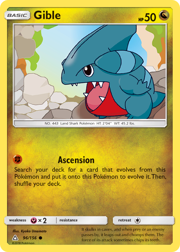 Gible (96/156) [Sun & Moon: Ultra Prism] | Chromatic Games