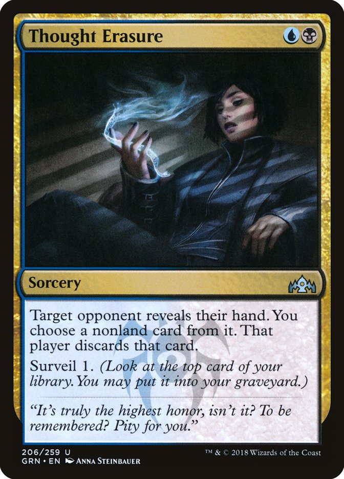Thought Erasure 206/259 (Guilds of Ravnica)  | Chromatic Games