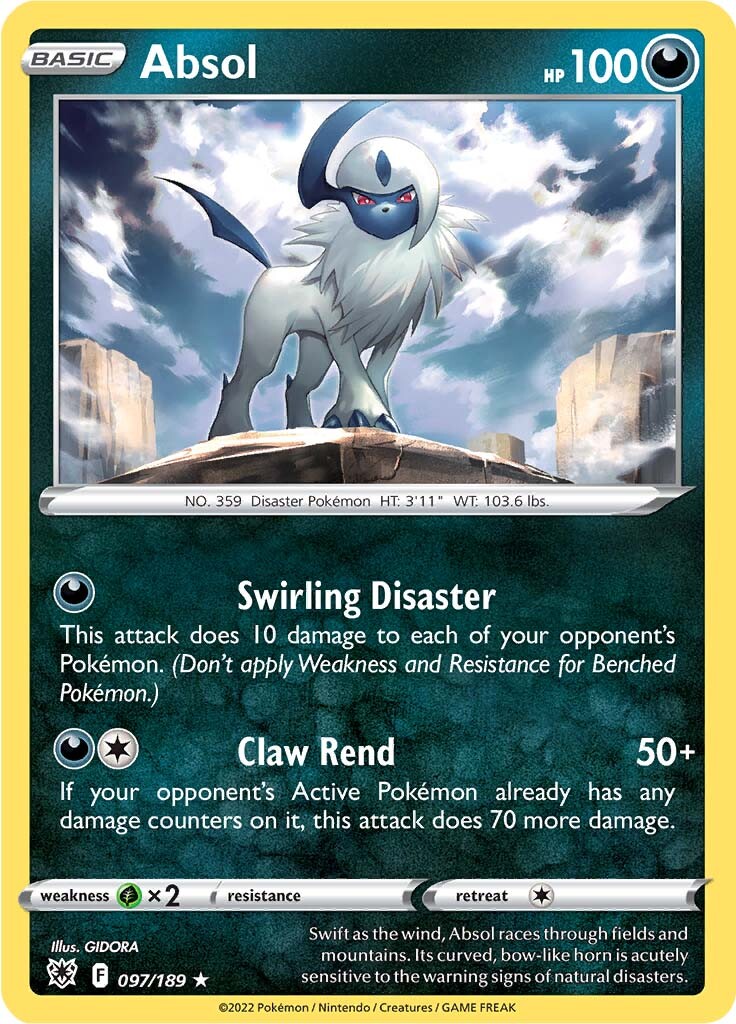 Absol (097/189) (Theme Deck Exclusive) [Sword & Shield: Astral Radiance] | Chromatic Games