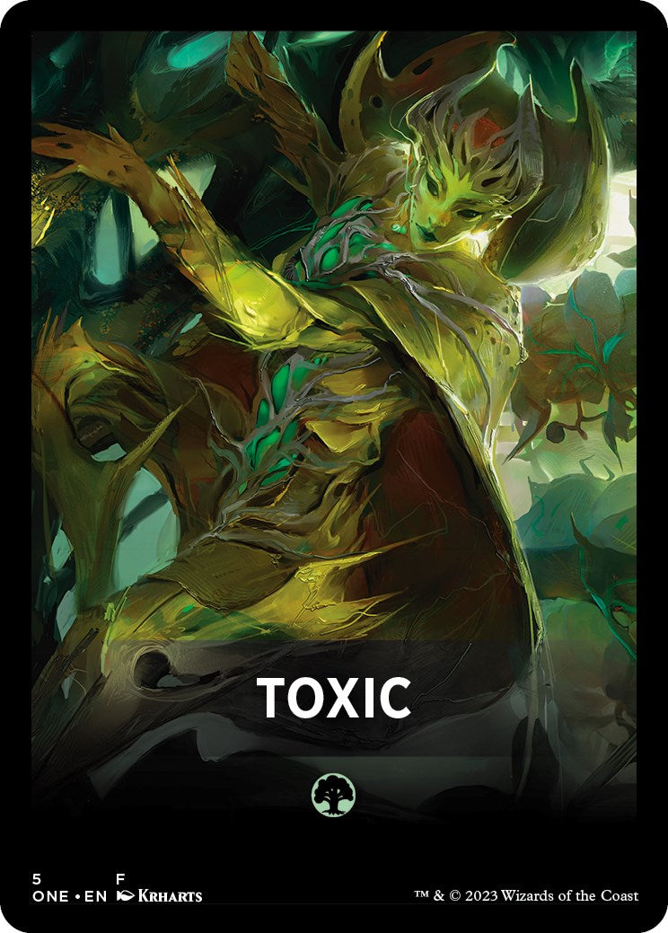 Toxic Theme Card [Phyrexia: All Will Be One Tokens] | Chromatic Games