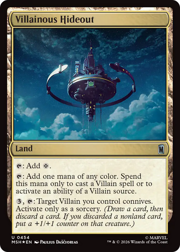 Villainous Hideout (Surge Foil) [Marvel Super Heroes] | Chromatic Games