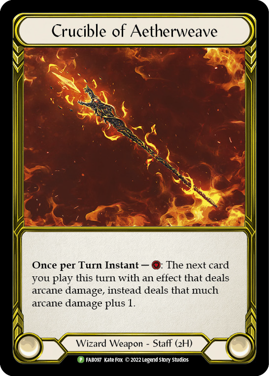 Crucible of Aetherweave (Golden) [FAB097] (Promo)  Cold Foil | Chromatic Games