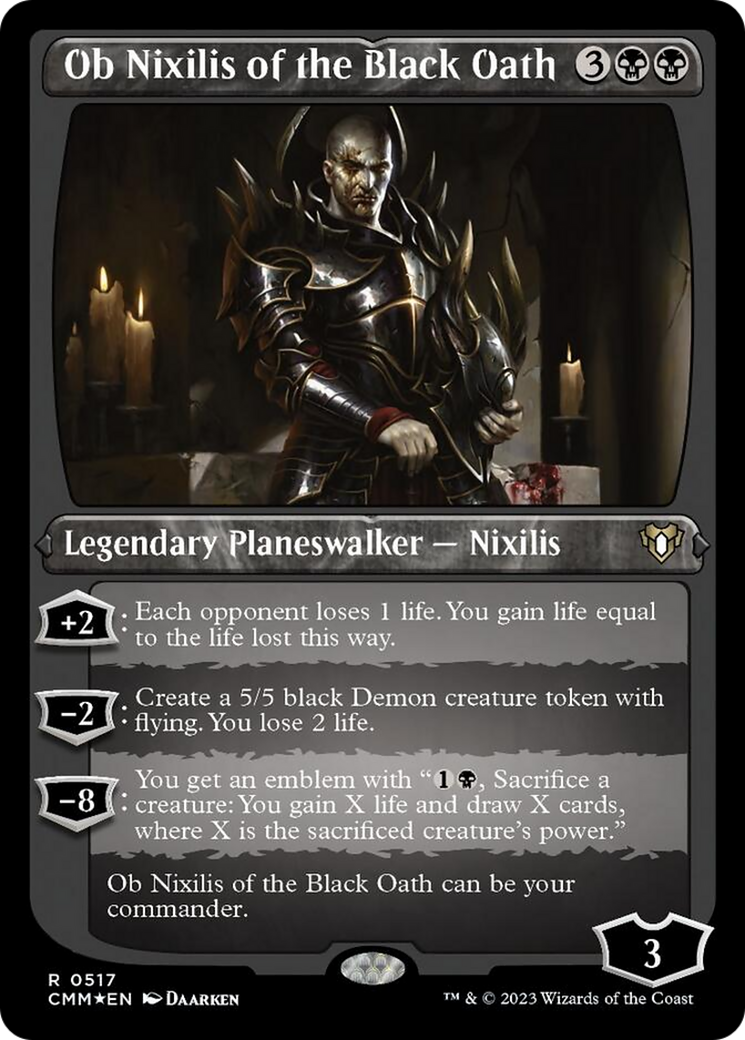 Ob Nixilis of the Black Oath (Foil Etched) [Commander Masters] | Chromatic Games