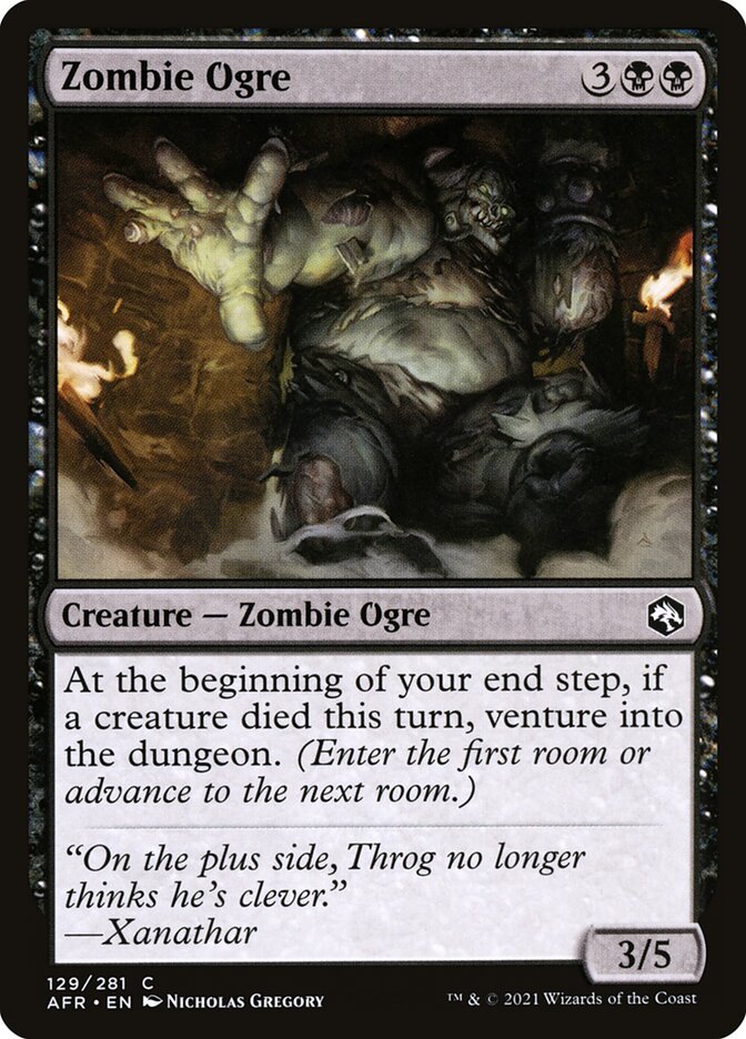 Zombie Ogre 129 (Adventures in the Forgotten Realms)  | Chromatic Games