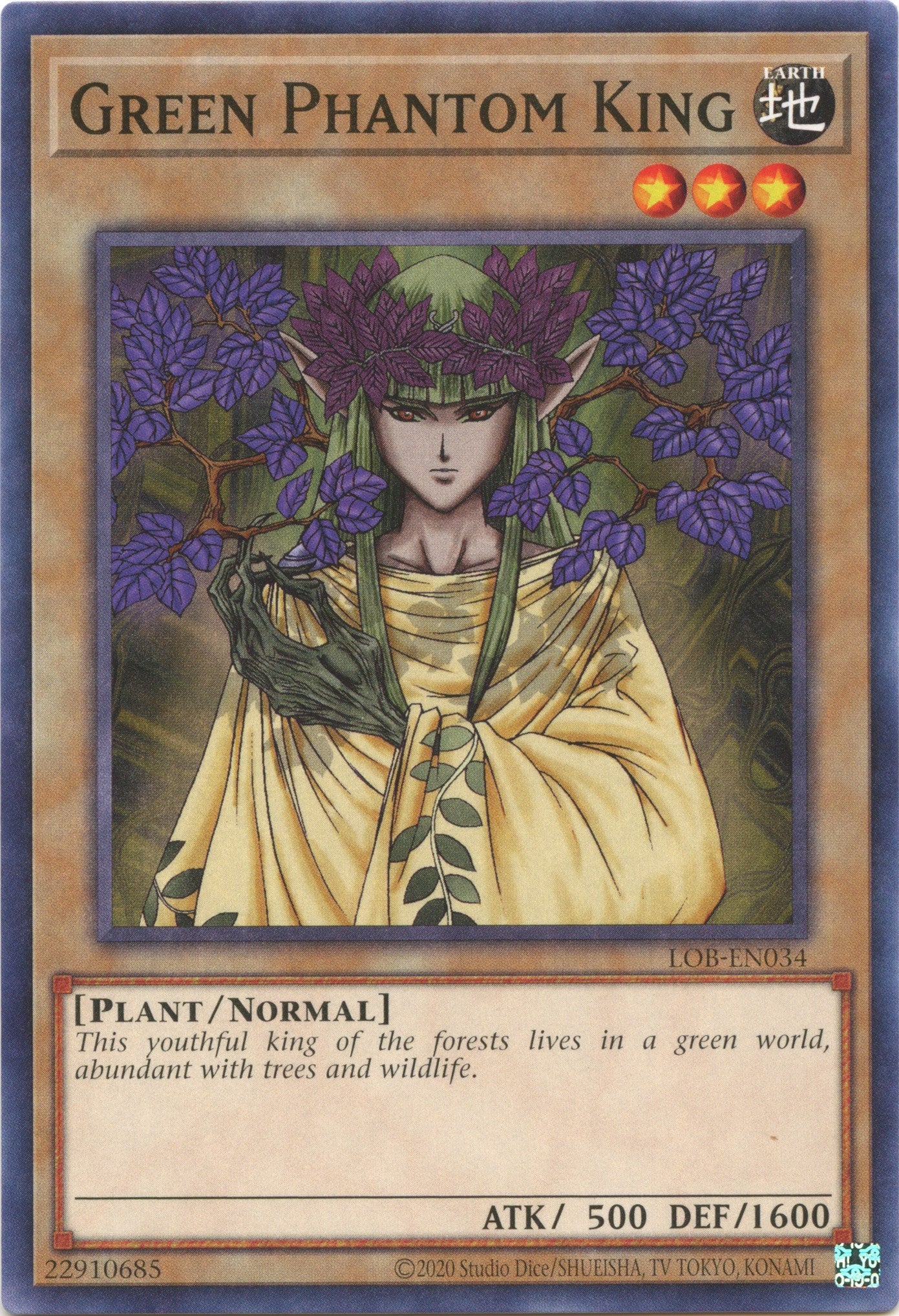 Green Phantom King (25th Anniversary) [LOB-EN034] Common | Chromatic Games