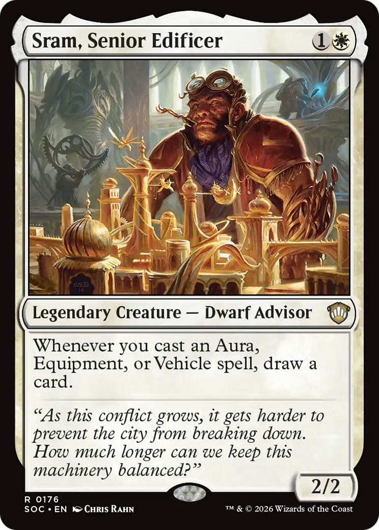 Sram, Senior Edificer [Secrets of Strixhaven Commander] | Chromatic Games