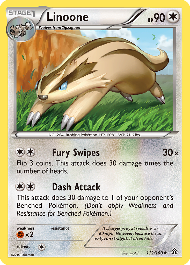 Linoone (112/160) [XY: Primal Clash] | Chromatic Games